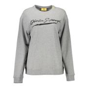 Grijze Sweater met Lange Mouwen en Contrastdetails Plein Sport , Gray ...