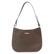 Pre-owned Leather shoulder-bags Burberry Vintage , Brown , Dames