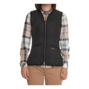 Gewatteerde Fleece Liner Vest met Zakken Barbour , Black , Dames