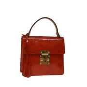 Pre-owned Leather handbags Louis Vuitton Vintage , Red , Dames