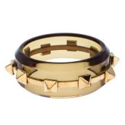 Pre-owned Metal rings Burberry Vintage , Yellow , Dames