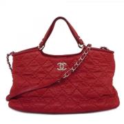 Pre-owned Leather chanel-bags Chanel Vintage , Red , Dames