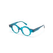 Blauwe Optische Bril voor Dagelijks Gebruik Kuboraum , Blue , Unisex