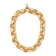 Gouden Choker met Strass en T-Bar Marni , Yellow , Dames