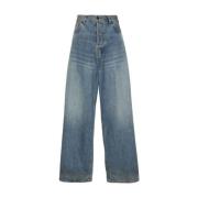 Blauwe Denim Wide Leg Jeans Haikure , Blue , Dames