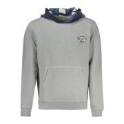 Grijze Hoodie Lange Mouw Guess , Gray , Heren