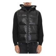 Gewatteerd Hooded Dexter Vest met Glanseffect Save The Duck , Black , ...