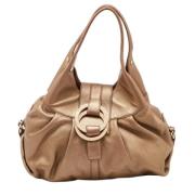 Pre-owned Leather shoulder-bags Bvlgari Vintage , Brown , Dames