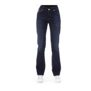 Trendy Jeans met Logo Knoop Baldinini , Blue , Dames