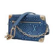 Pre-owned Leather louis-vuitton-bags Louis Vuitton Vintage , Blue , Da...