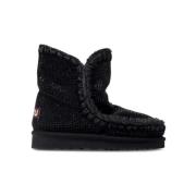 Arctische Stijl Winterjas Mou , Black , Dames