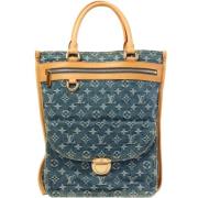 Pre-owned Canvas louis-vuitton-bags Louis Vuitton Vintage , Blue , Dam...