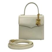 Pre-owned Leather handbags Yves Saint Laurent Vintage , Beige , Dames