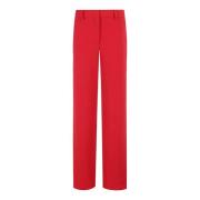 Stijlvolle broek voor mannen Msgm , Red , Dames