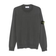 Casual Gebreide Pullover Sweater Stone Island , Gray , Heren