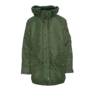 Verstelbare parka met pluche voering Carhartt Wip , Green , Heren