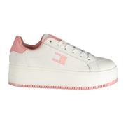 Sportieve Roze Veterschoenen met Contrastdetails Tommy Hilfiger , Pink...