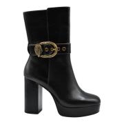 Bruine Platte Schoenen Mayfair Enkellaarsjes Kurt Geiger , Black , Dam...