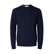 Lange mouw trui voor mannen Selected Homme , Blue , Heren