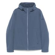 Hoodie met rits en zakken Paul & Shark , Blue , Heren