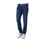 Navy Blue Olympische Editie Slim Jeans Jacob Cohën , Blue , Heren