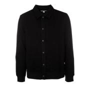 Overshirt met drukknopen Wafelstructuur Wax London , Black , Heren