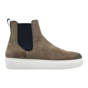 Klassieke Chelsea Platte Schoenen Taupe Woolrich , Beige , Heren