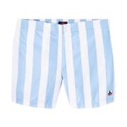 Blauwe zwemshorts met patchlogo Jott , Blue , Heren