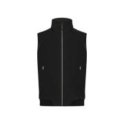 Zwarte gewatteerde vest met capuchon RRD , Black , Heren