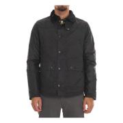 Korte Harrington jas met fluwelen kraag Barbour , Blue , Heren