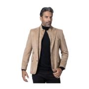 Veste Reisjas in kameel suède Karl Lagerfeld , Brown , Heren