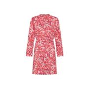 Koreaanse Print Lange Mouw Shirt Sun68 , Pink , Dames