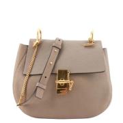 Pre-owned Leather shoulder-bags Chloé Pre-owned , Gray , Dames