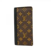 Pre-owned Canvas wallets Louis Vuitton Vintage , Brown , Heren