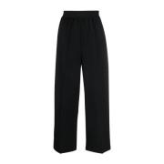 Zwarte Twill Tailoring Broek Stella McCartney , Black , Dames