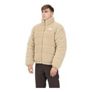 Lange Pels Bomberjas Beige The North Face , Beige , Heren