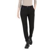 Zwarte Chino Turn Up Broek MAC , Black , Dames