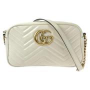 Pre-owned Leather crossbody-bags Gucci Vintage , White , Dames