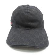 Pre-owned Canvas hats Gucci Vintage , Black , Dames