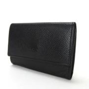 Pre-owned Leather key-holders Bvlgari Vintage , Black , Dames