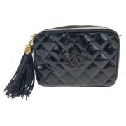 Pre-owned Leather chanel-bags Chanel Vintage , Black , Dames