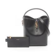 Pre-owned Leather handbags Saint Laurent Vintage , Black , Dames