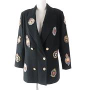 Pre-owned Canvas outerwear Chanel Vintage , Black , Dames