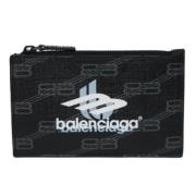 Pre-owned Leather wallets Balenciaga Vintage , Black , Heren