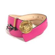 Pre-owned Leather belts Versace Pre-owned , Pink , Dames