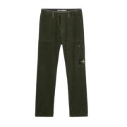 Cargo Velvet Katoenen Broek Stone Island , Green , Heren