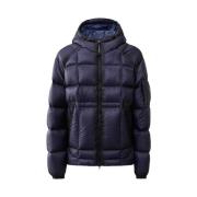 Blauwe Shell Hooded Jas C.p. Company , Blue , Heren