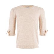 Stijlvolle Pullover Sweater Anna Van Toor , Beige , Dames