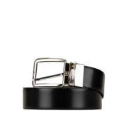 Pre-owned Leather belts Versace Pre-owned , Black , Dames