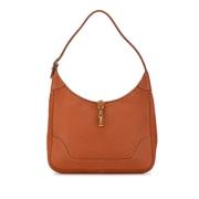 Pre-owned Leather shoulder-bags Hermès Vintage , Brown , Dames